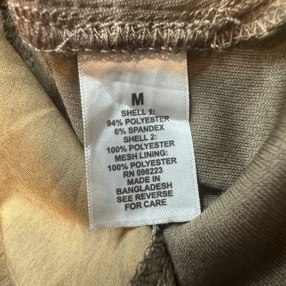 Magellan Shirt Womens M Brown Mossy Oak‎ Camo Hunt Gear Mesh Panel Button Down